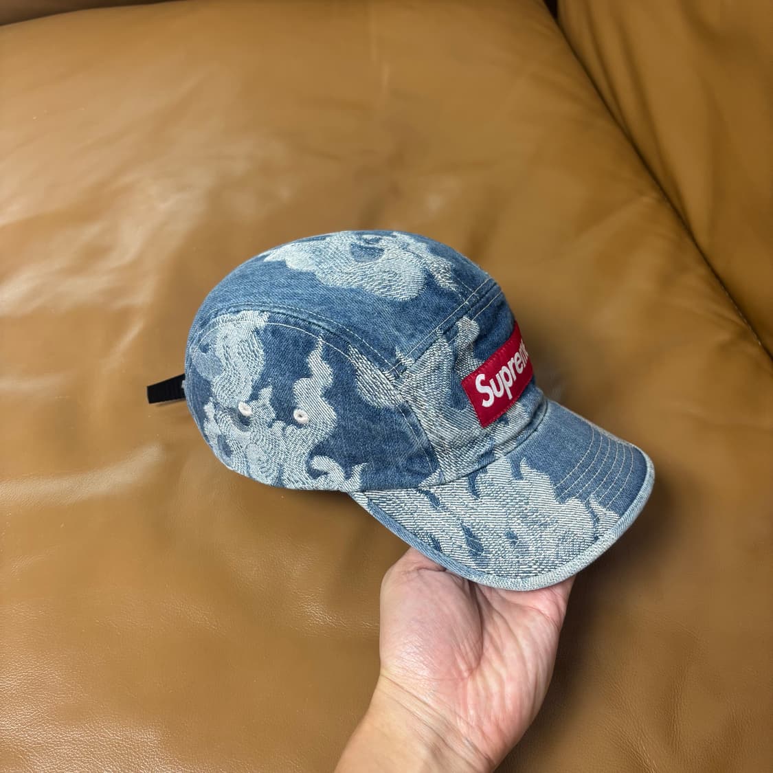 Supreme 슈프림 플레임 데님 캠프캡 모자 (Flames Denim) 상품이미지3
