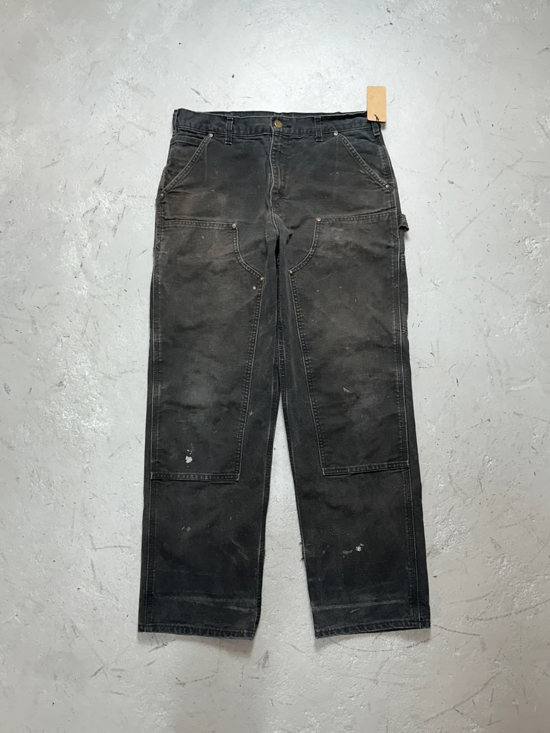 OG 칼하트 B136 더블니 블랙 칼하트 썩블니 워크팬츠 상품이미지1