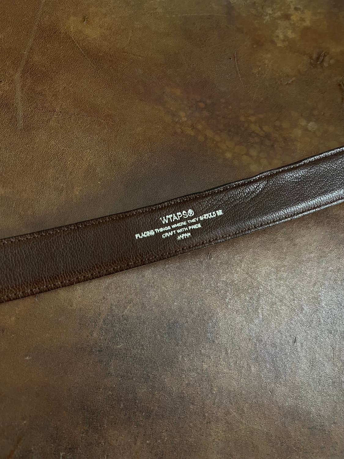 더블탭스 레오파드 레더벨트 상품이미지3