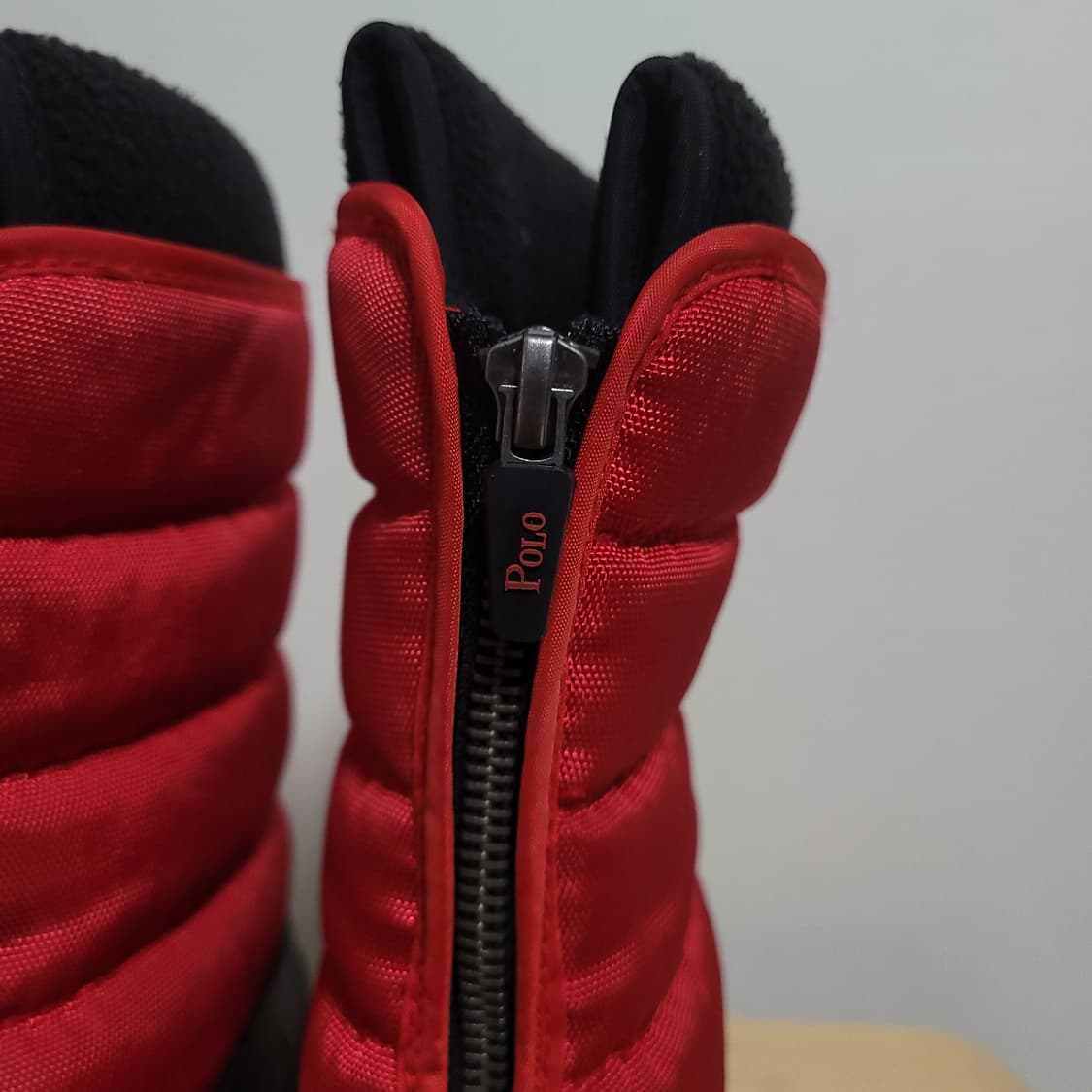 (170) POLO 폴로 랄프로렌 아동 부츠 레드 블랙 상품이미지4