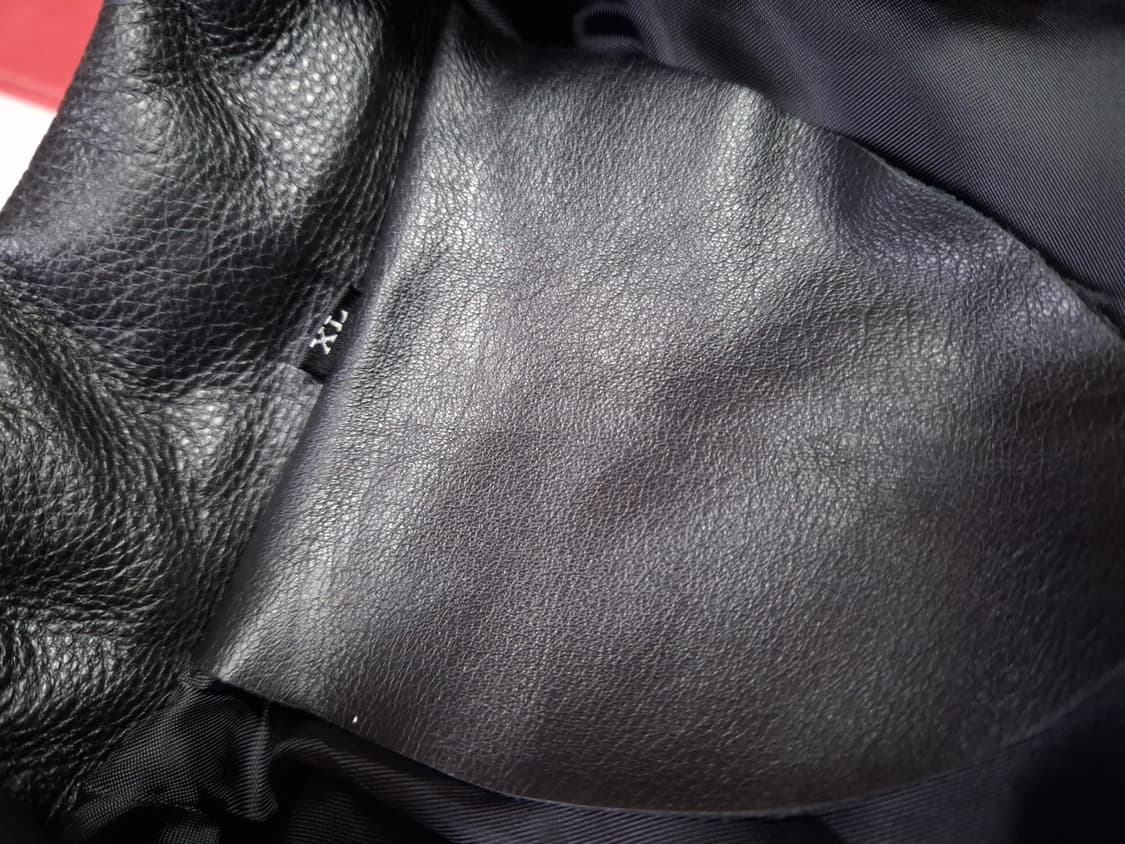 90's 새제품 국내산 리얼레더 싱글 바바리 트렌치코트 상품이미지5