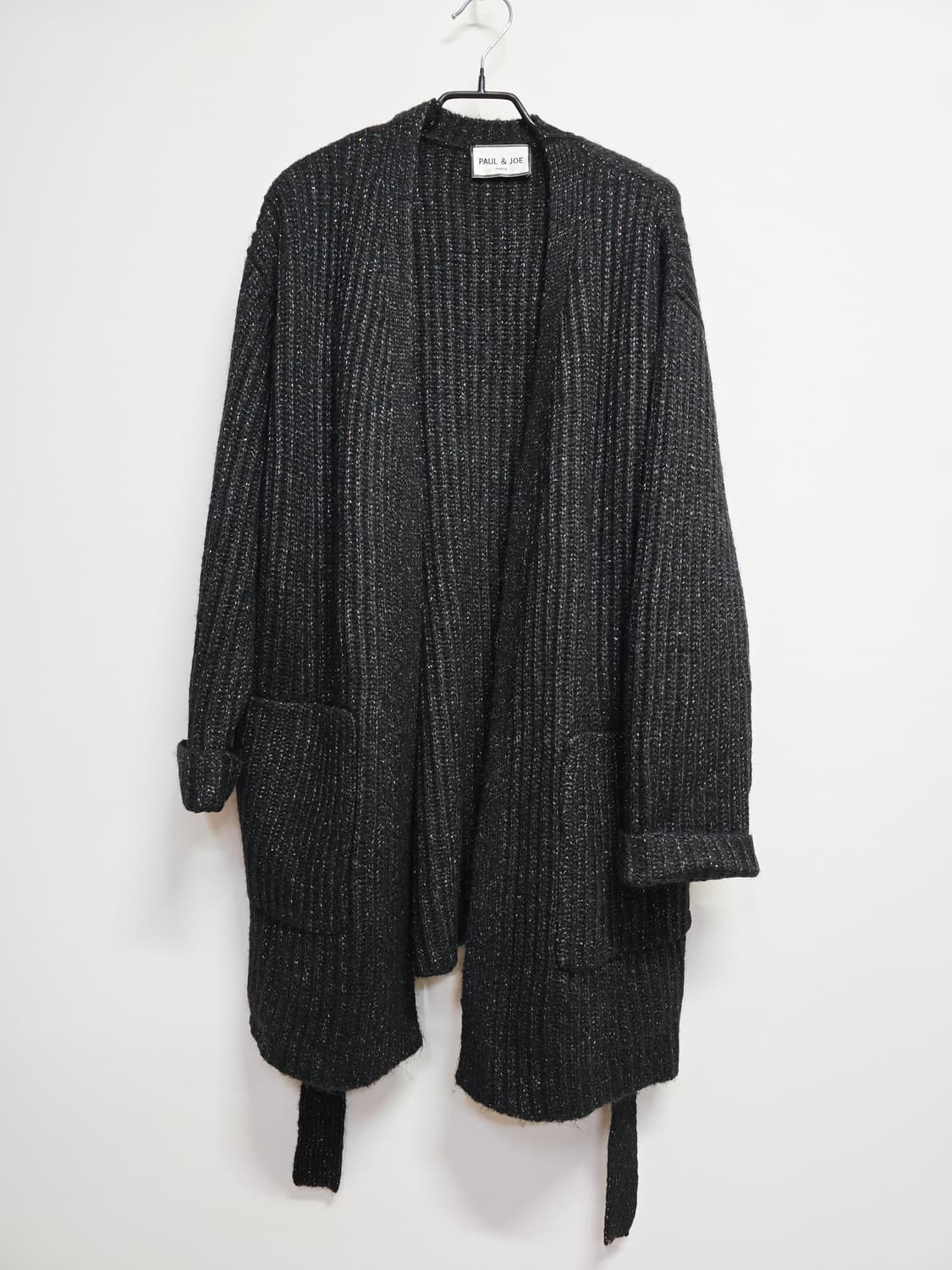 폴앤조 블랙 롱 가디건 니트88~99 상품이미지1