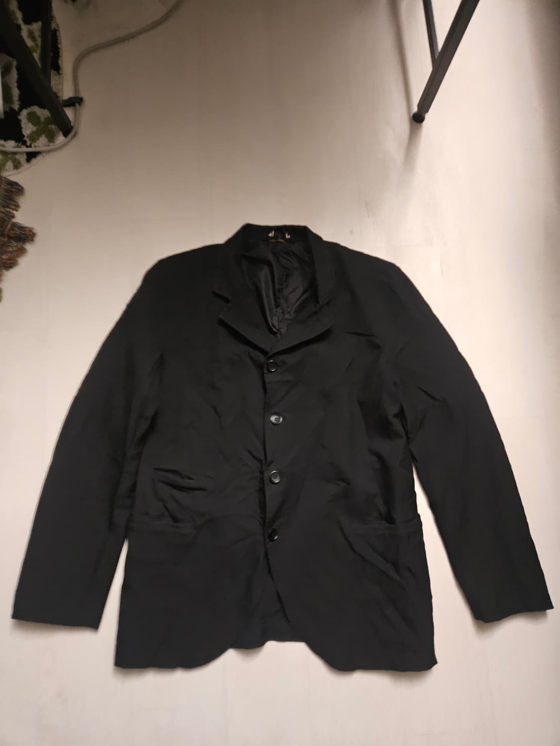 꼼데가르송 블랙 축융 자켓 상품이미지3