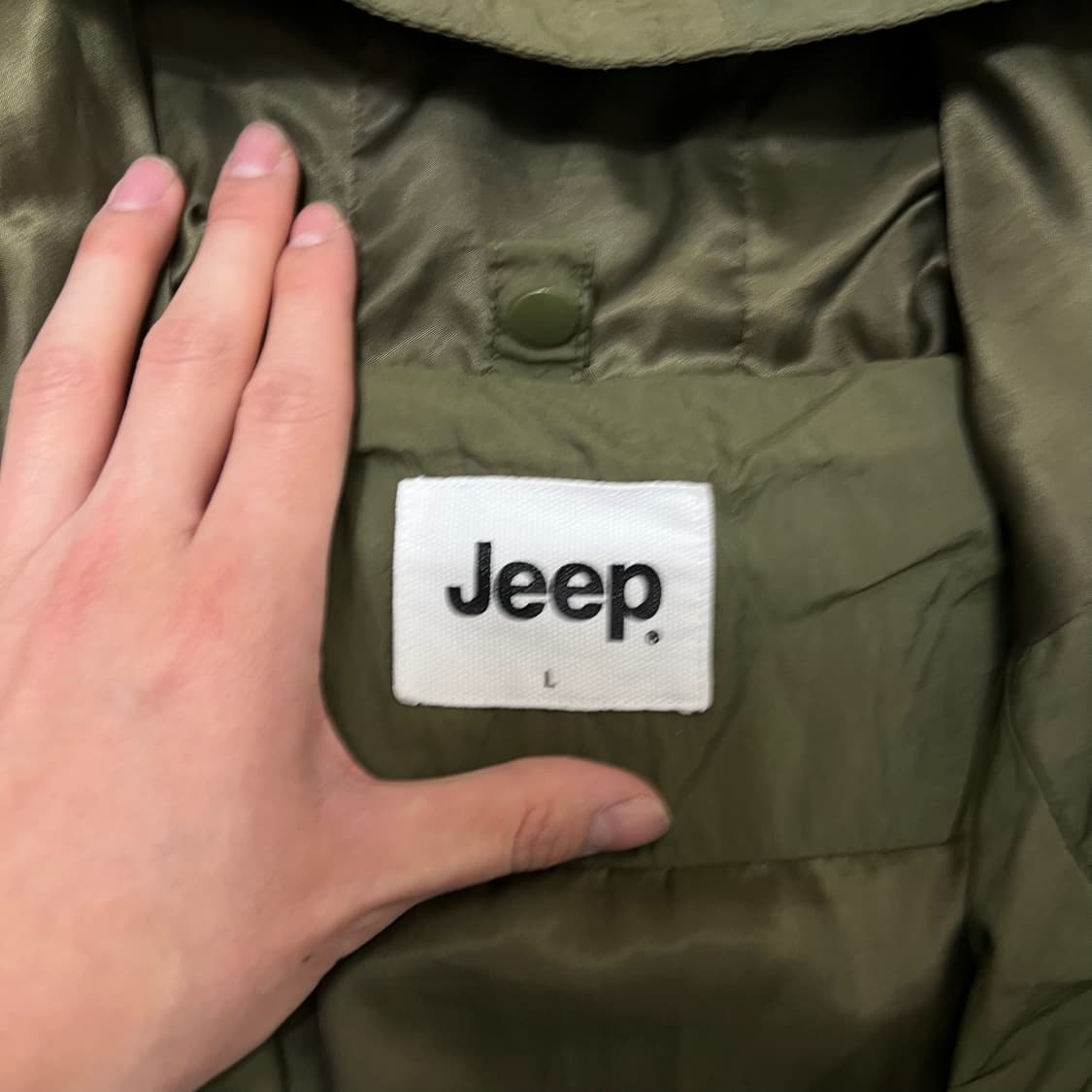 지프 로고 후드 바람막이 자켓 L/100  상품이미지5