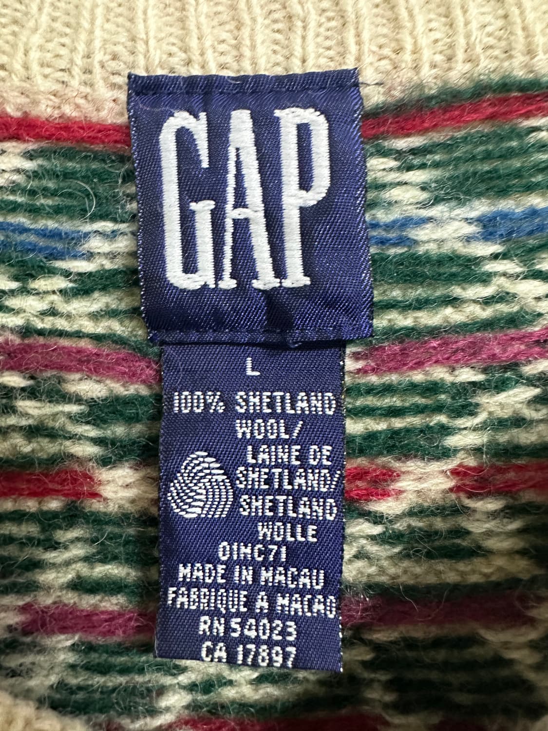 90s GAP 갭 가디건 상품이미지3