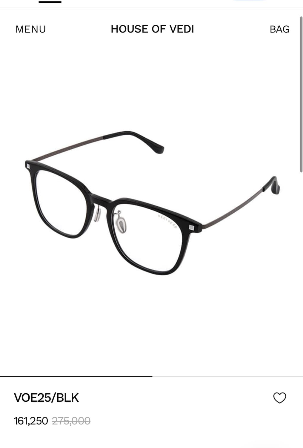 베디베로 뿔테안경 상품이미지3