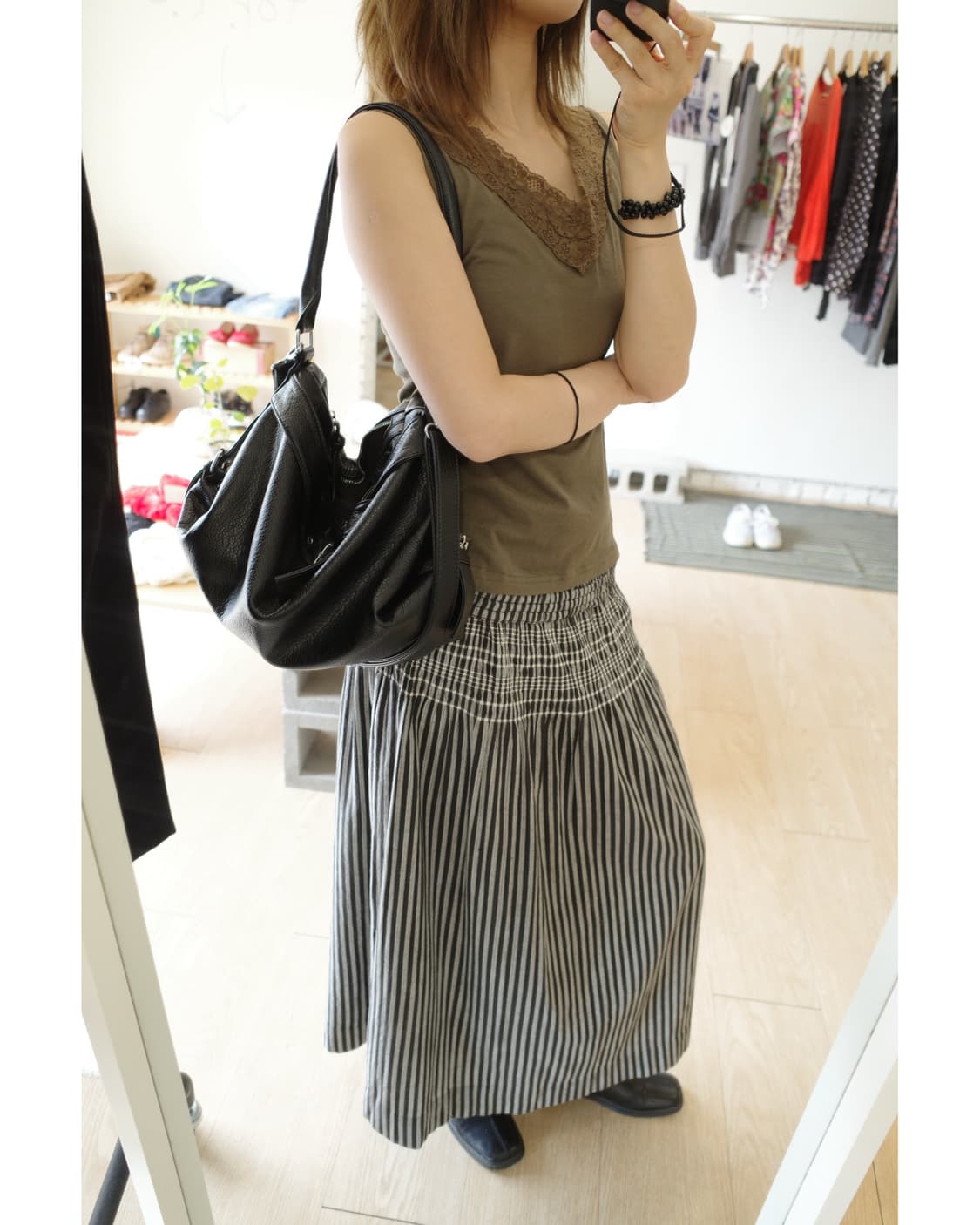 stripe long skirt 상품이미지2