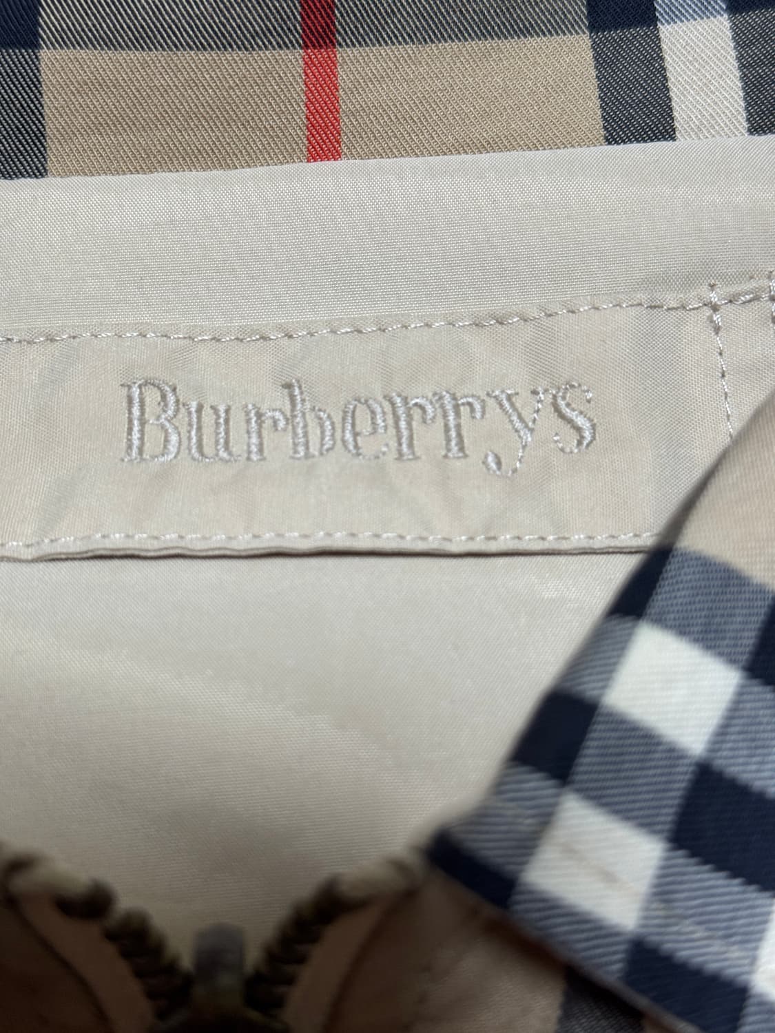 버버리(Burberry) 빈티지 리버시블 해링턴 자켓 상품이미지3
