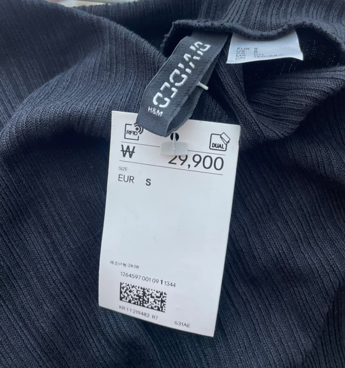 H&M 블랙 원피스 S 상품이미지5