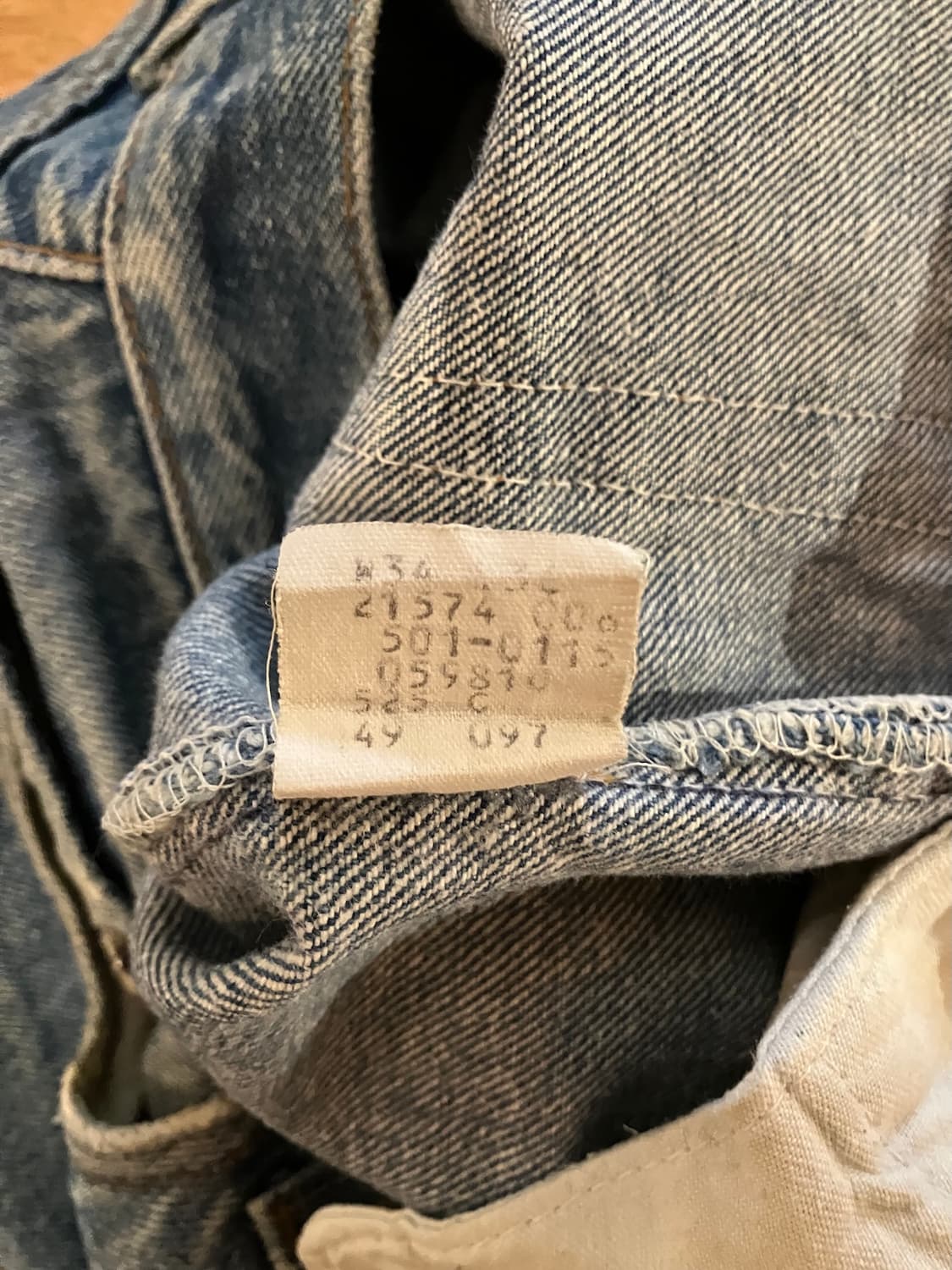 80s USA 빈티지 리바이스 501 데님 팬츠 상품이미지10