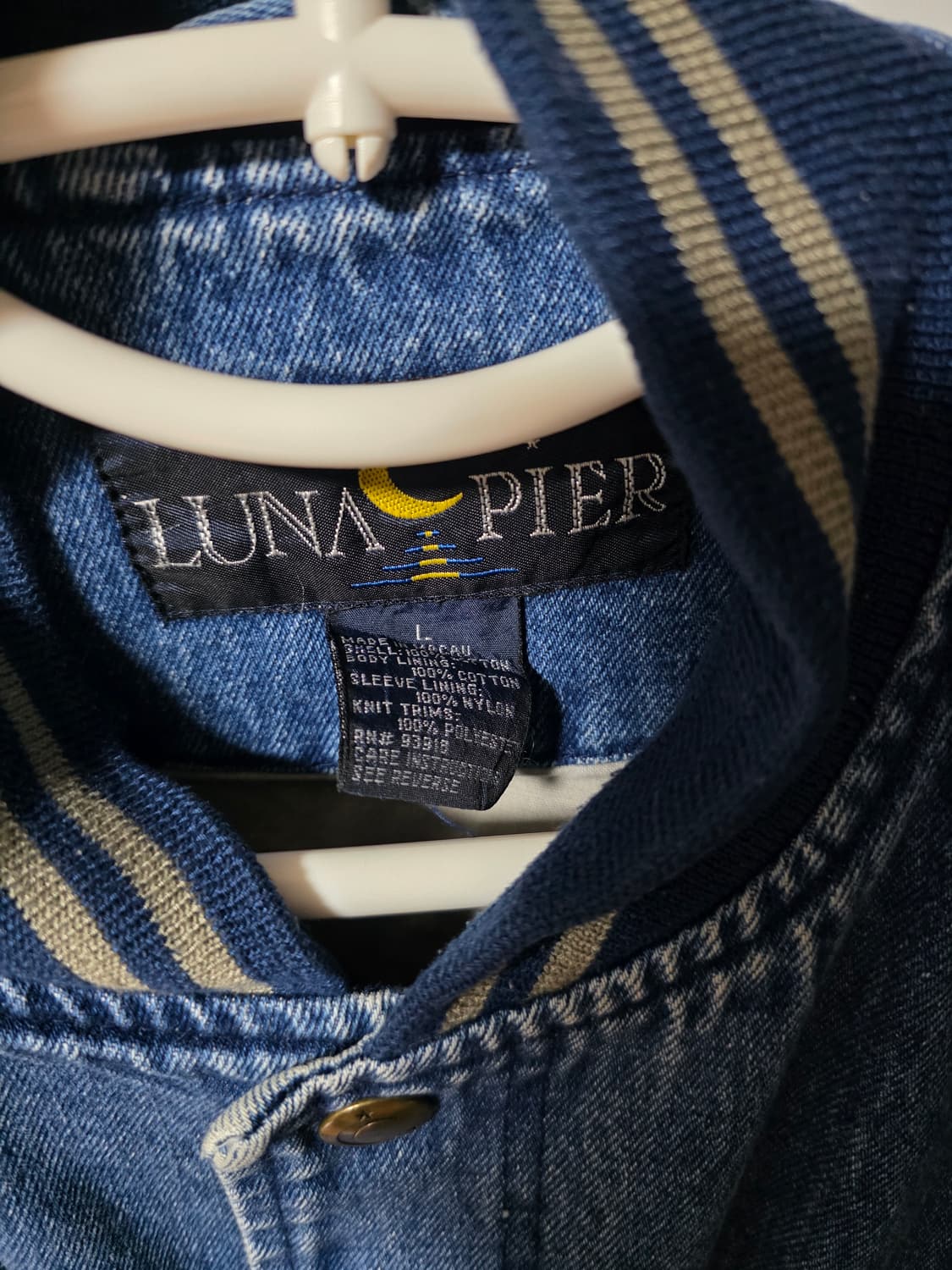 [XL]루나 피어 데님 바시티 자켓 상품이미지3