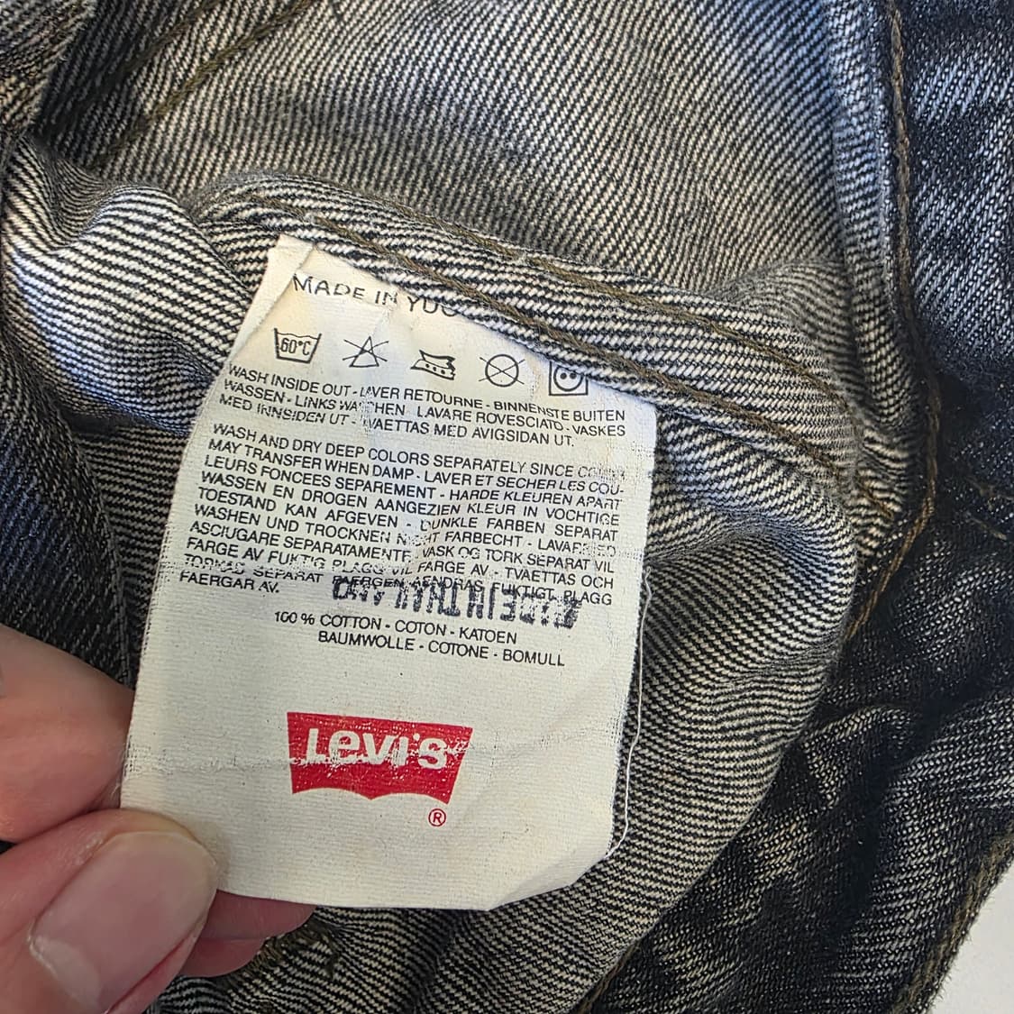 [XL]90s 리바이스 70503-02 블랙 트러커 자켓 상품이미지6