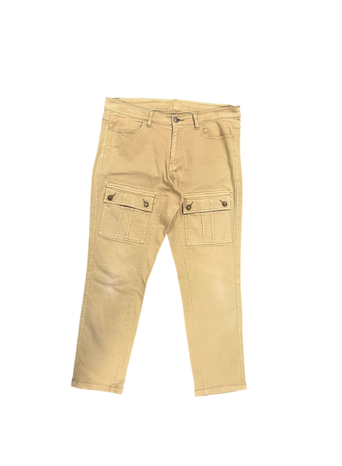 P052 JPN 베이지 포켓디테일 카고 팬츠 OS 상품이미지1