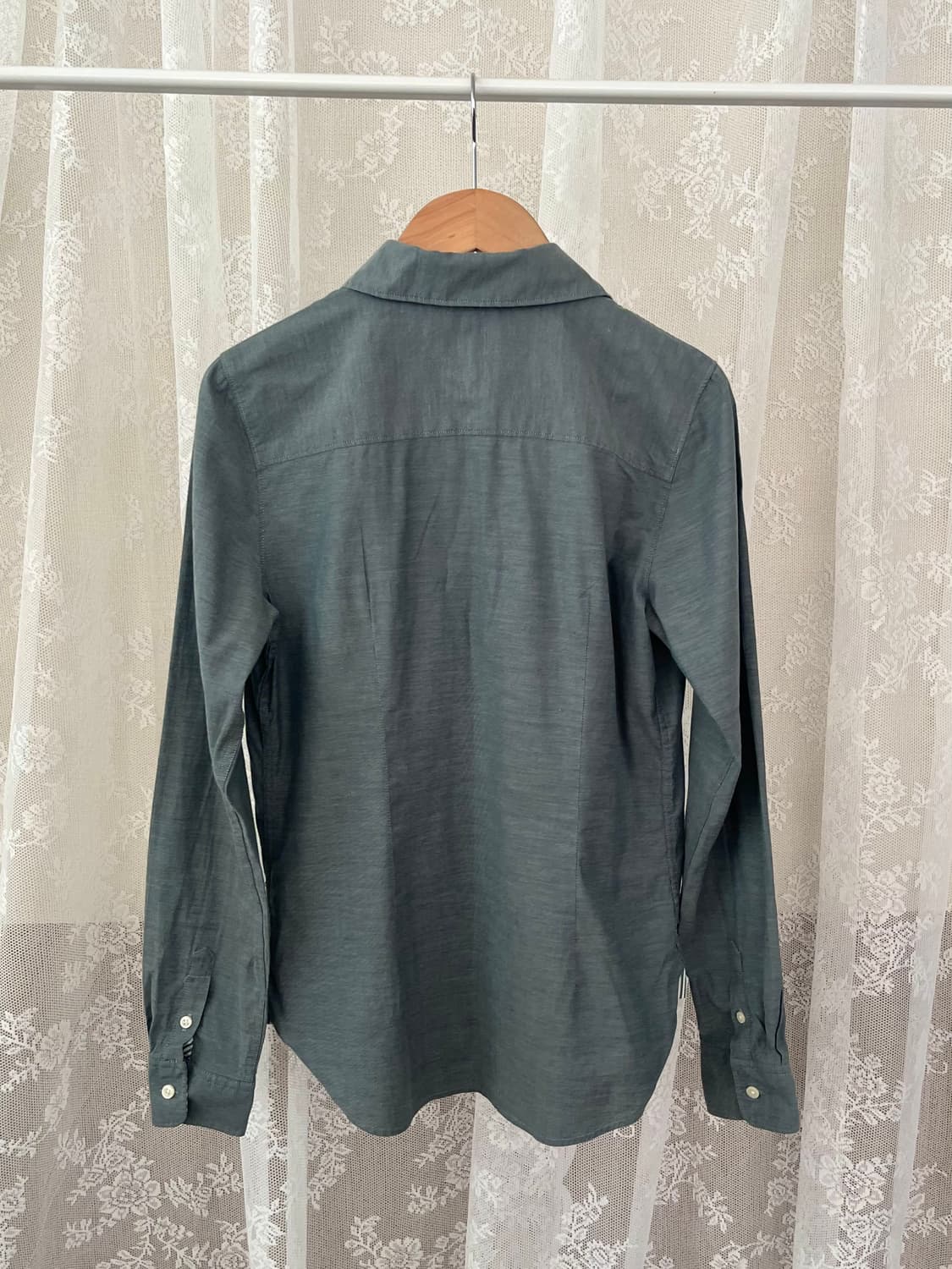 6) 타미힐피거 슬림핏 여성 셔츠 그레이 상품이미지2