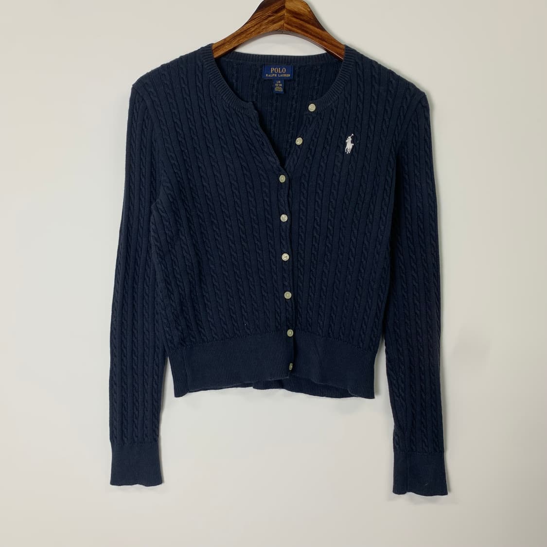 폴로 랄프로렌 꽈배기 케이블 니트 가디건 상품이미지2