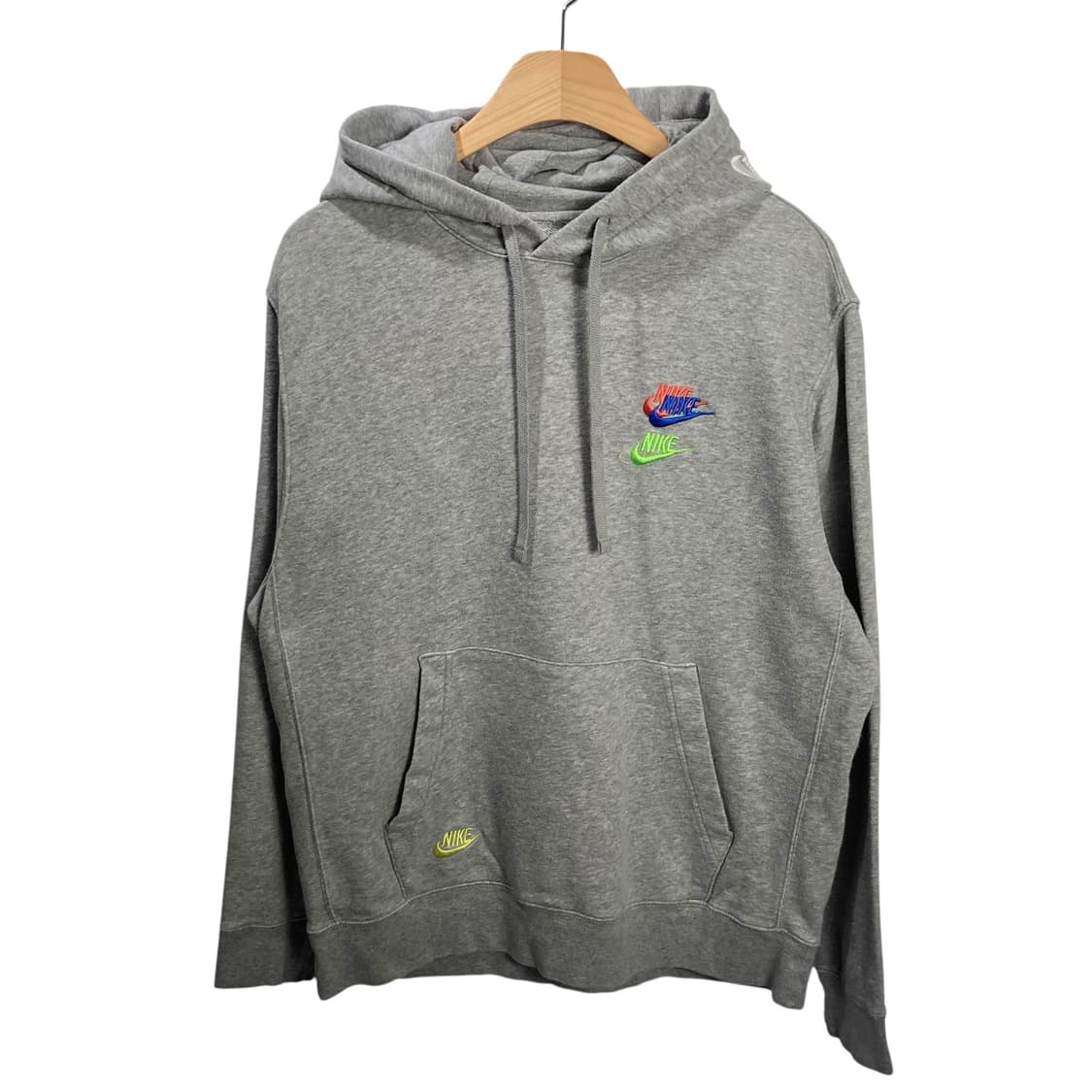 나이키 멀티로고 그레이 후드 상품이미지2