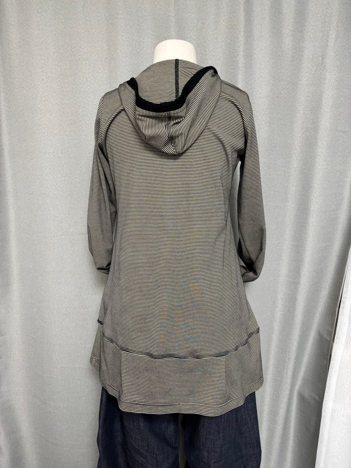 sutfeso 빈티지 스트라이프 벌룬 후디 레이어드 탑 상품이미지9