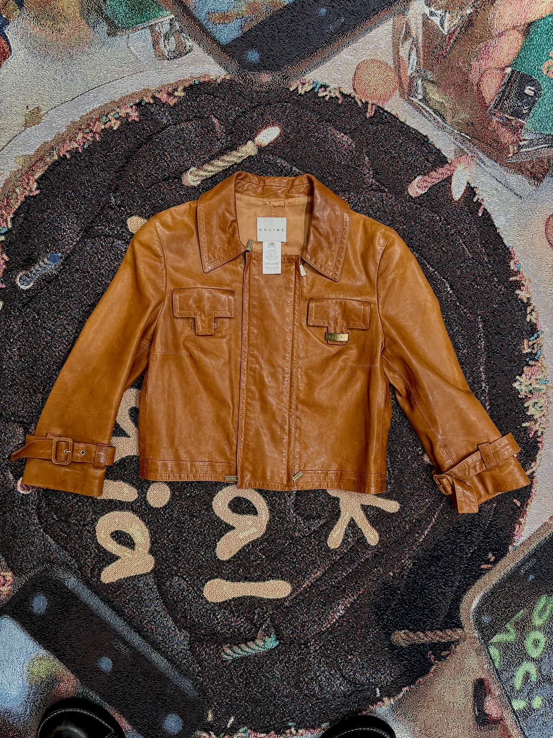 피비 파일로의 올드 셀린느 가죽 자켓 상품이미지1