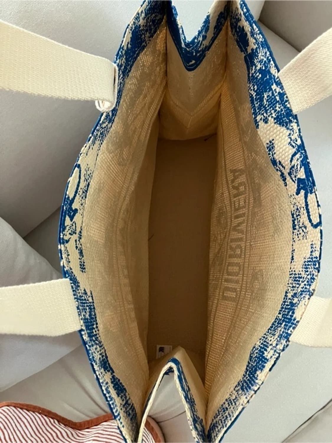 디올 리비에라 토트백 블루 노벨티상품 상품이미지5