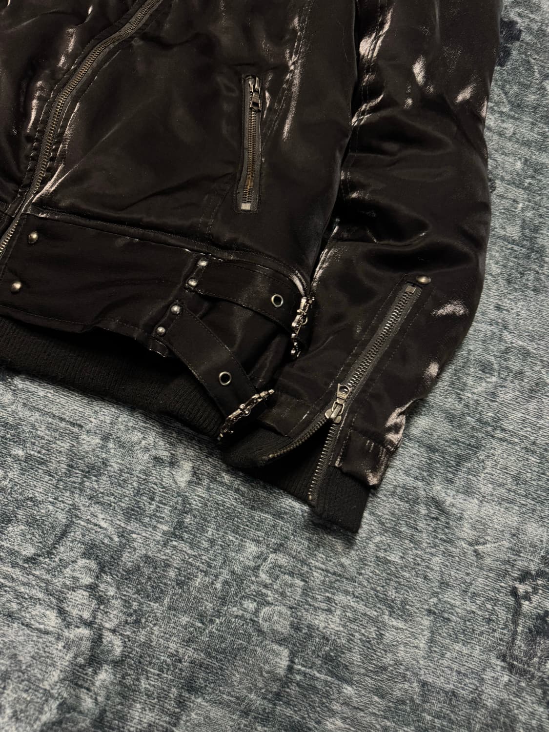 Midas 00s vkei satin fur jacket 상품이미지6