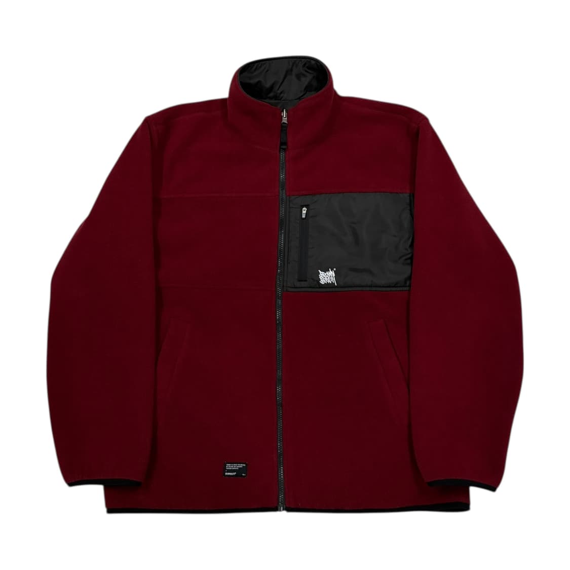 브라운브레스 양면 리버서블 버건디 블랙 플리스 자켓 XL 상품이미지1