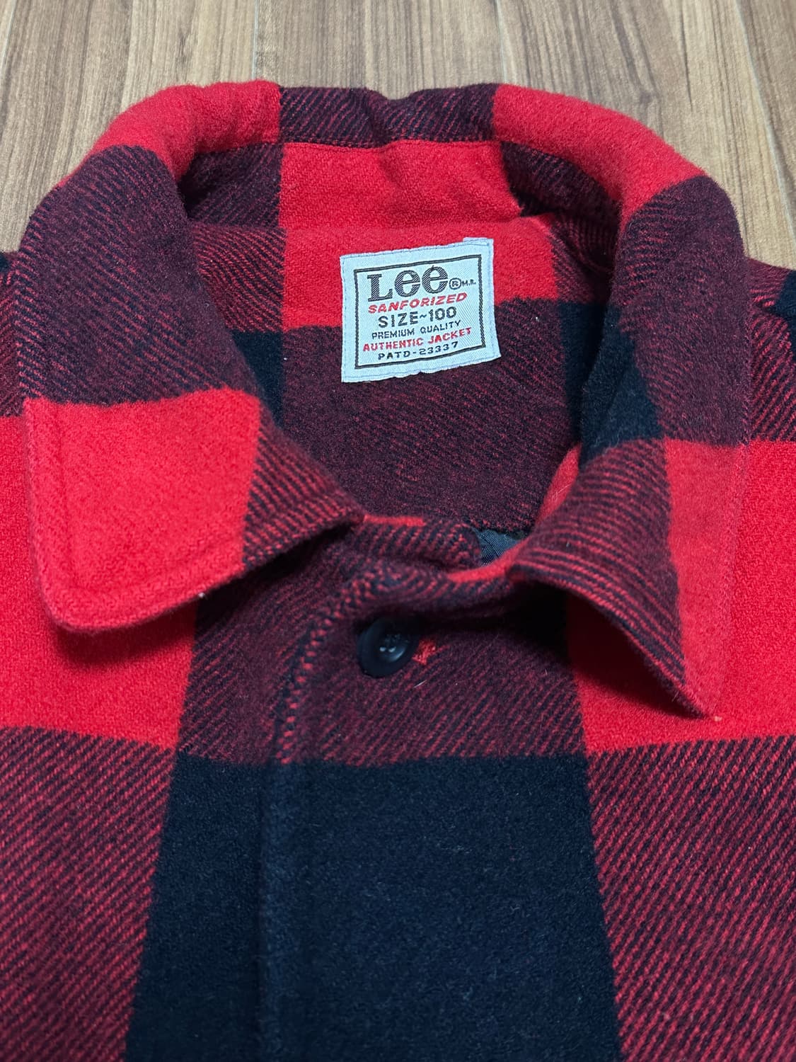 Lee 리 버팔로체크 누빔 울자켓 100 상품이미지3