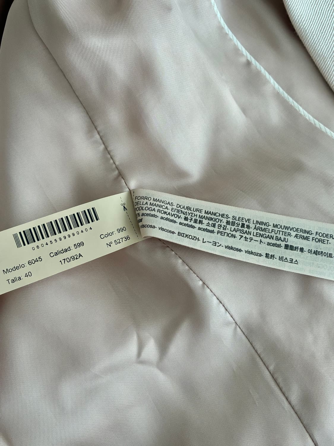 40) 마시모두띠 린넨 블레이저 자켓 핑크 상품이미지7