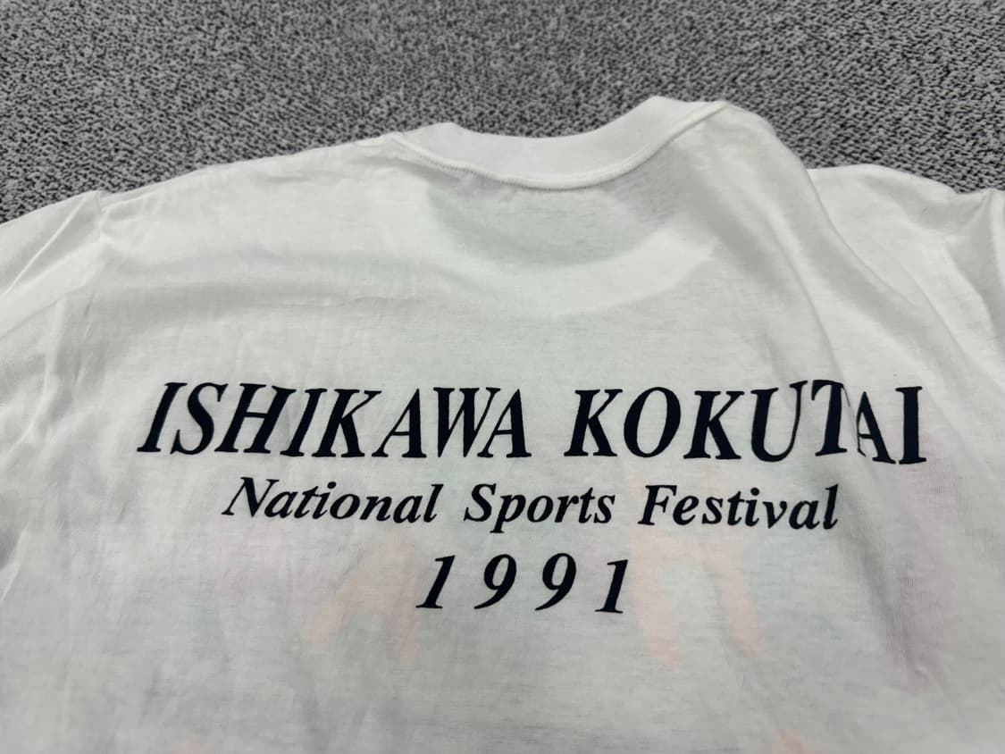 ISHIKAWA KOKUTAI 90s 프린팅반팔티 상품이미지2