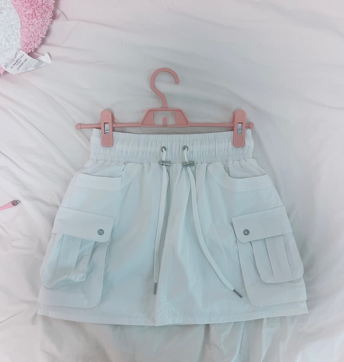 ( 새상품) 드라이로즈 카고 스커트 화이트  상품이미지5