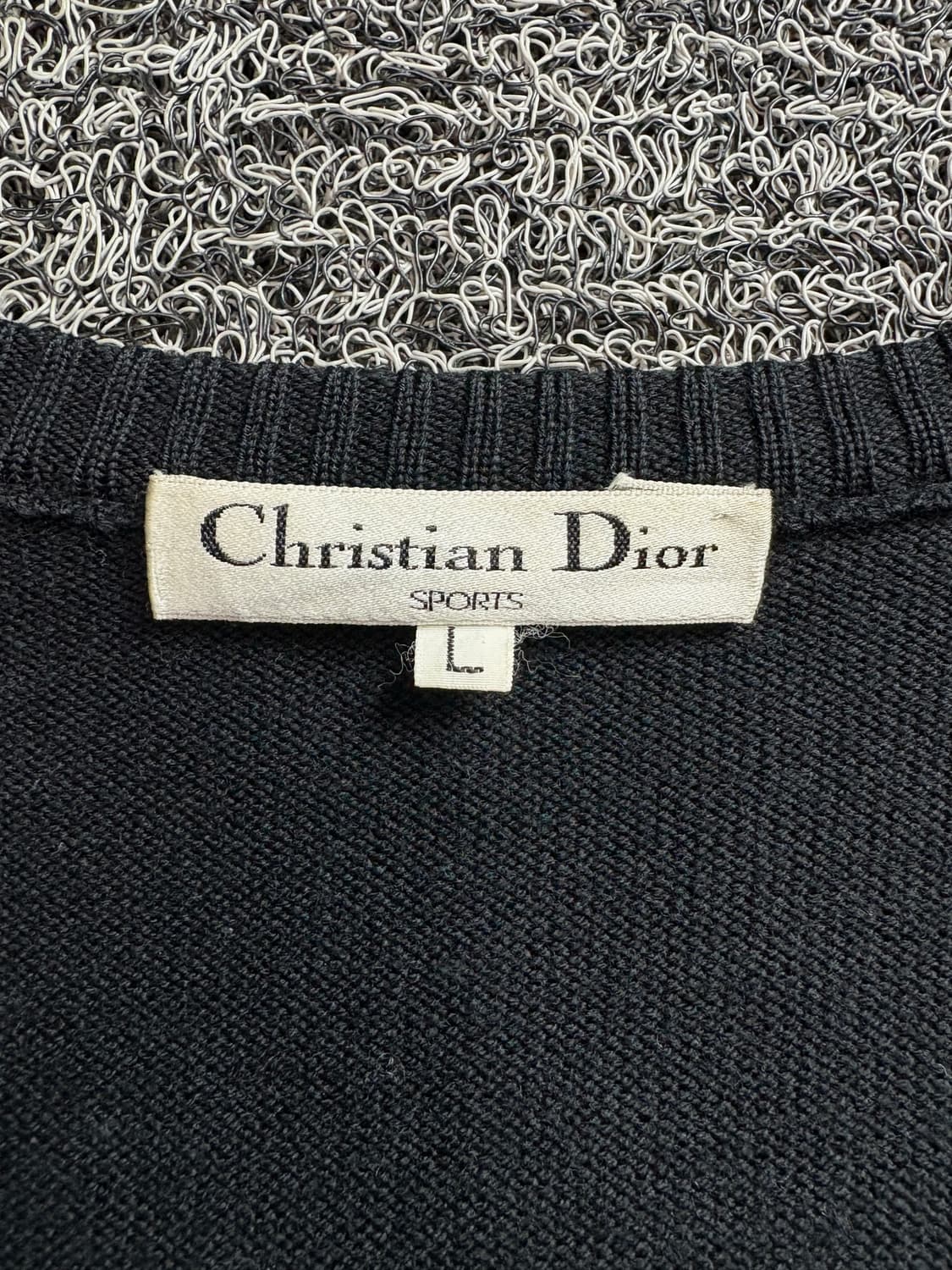 90s 크리스찬 디올 아카이브 미니멀 울 니트 베스트 2447 상품이미지3