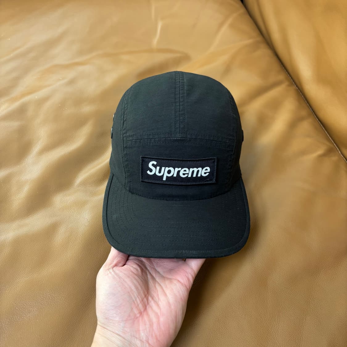 Supreme 슈프림 23fw 밀리터리 블랙 캠프캡 모자 (Black) 상품이미지3