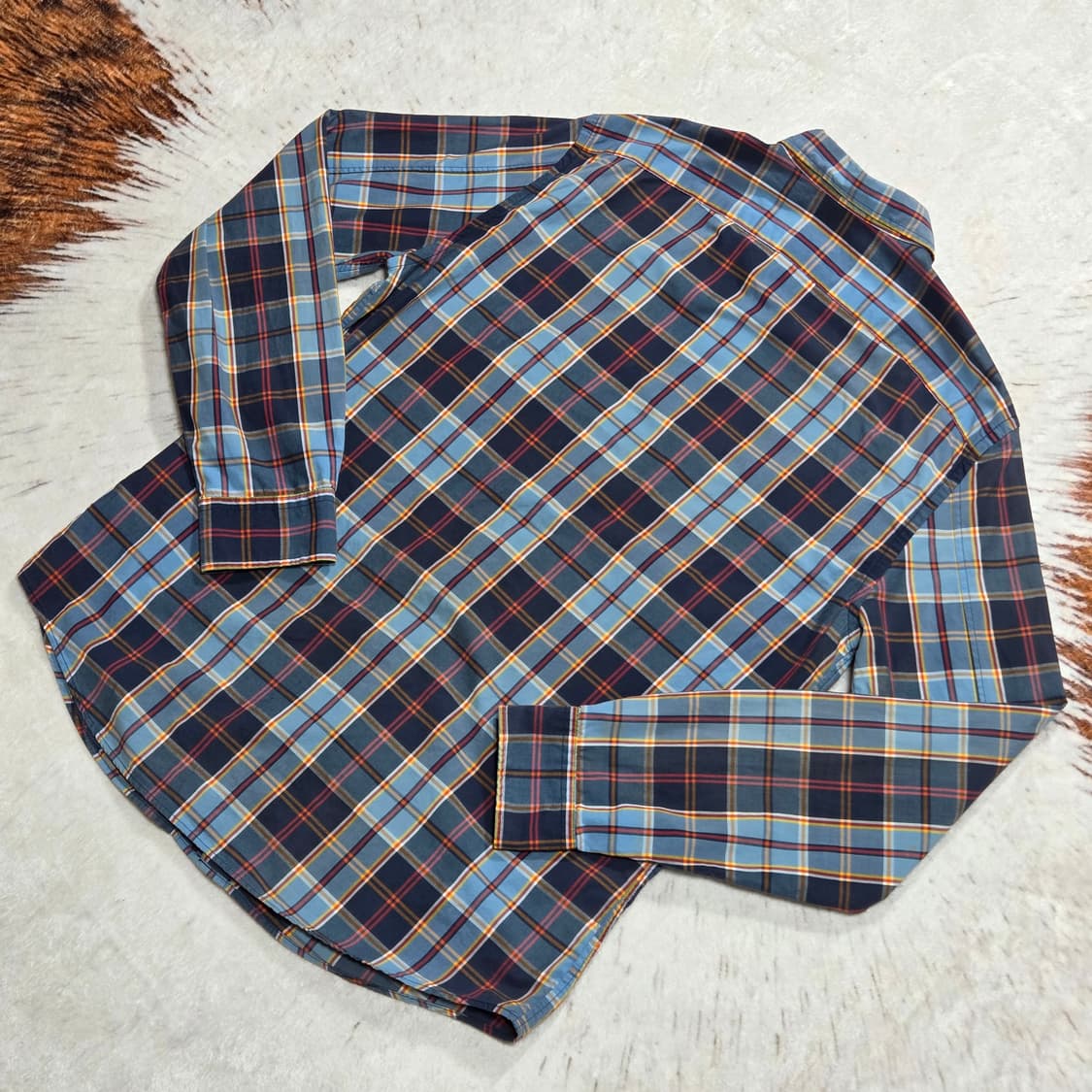 GAP 갭 블루 체크 패턴 셔츠 상품이미지6