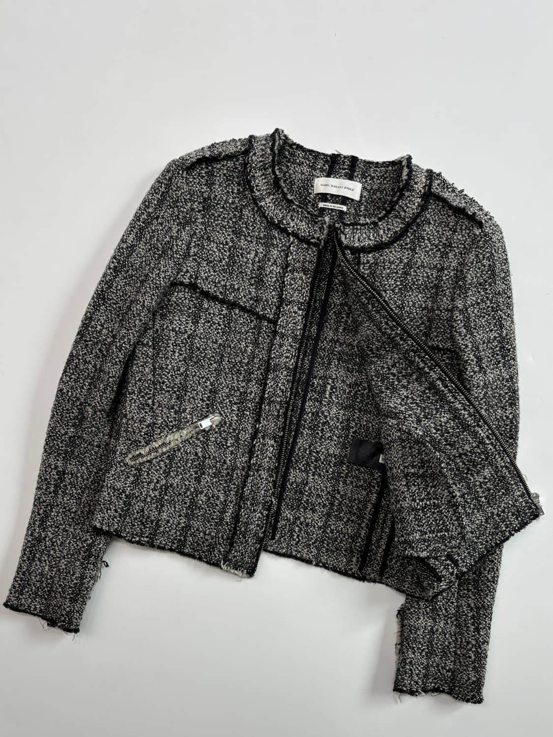 Isabel Marant 이자벨마랑 울 블린드 트위드 집업 상품이미지5