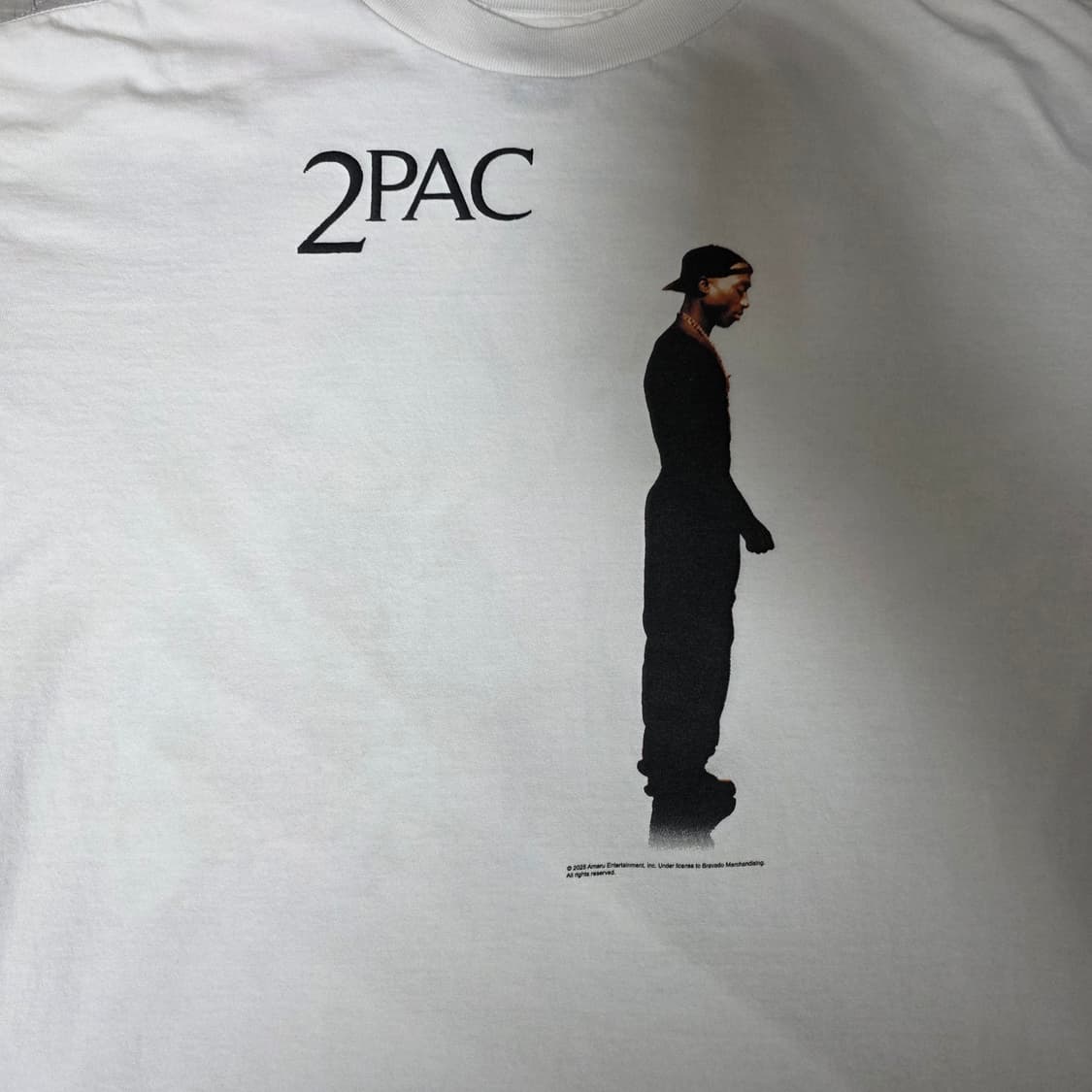 [L] 세인트미카엘 투팍 2PAC 화이트 티셔츠 상품이미지2