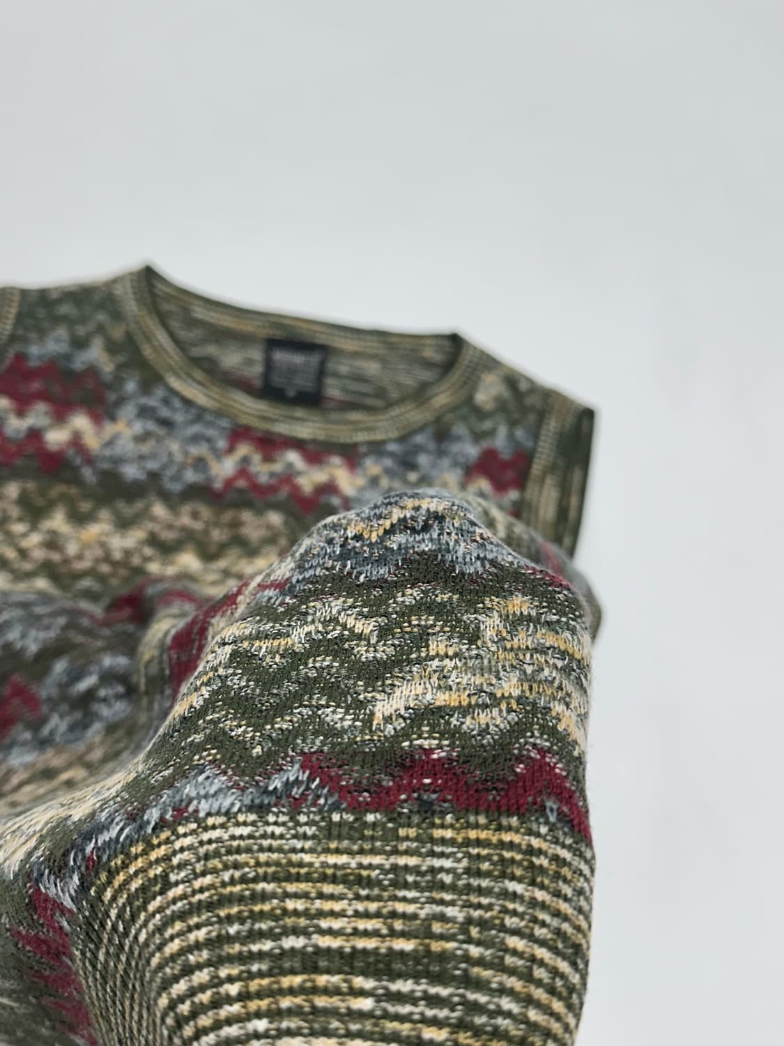 빈티지 미쏘니맛 니트 베스트 상품이미지5