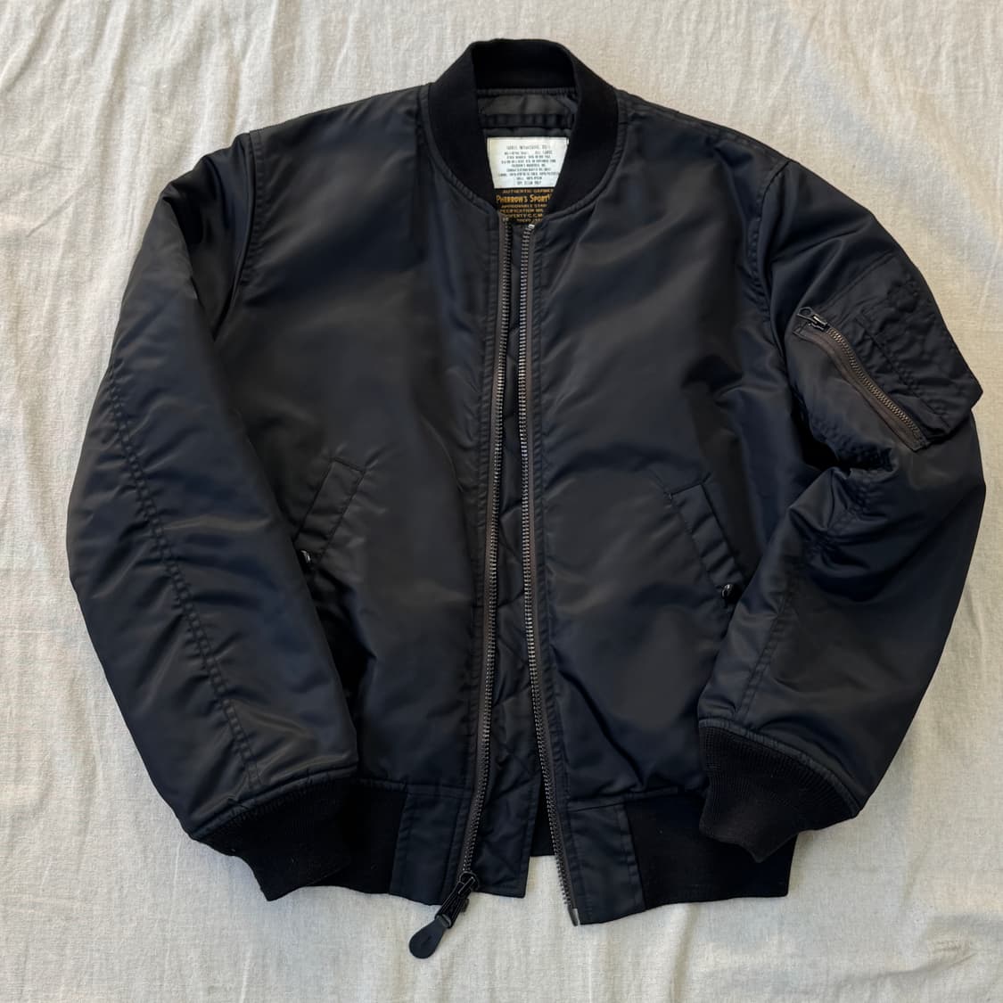 페로우즈 재팬 블랙 ma1 항공점퍼 L 상품이미지1