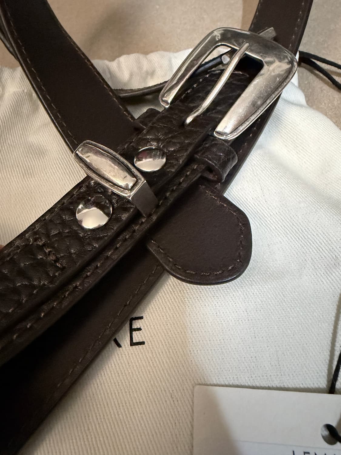 르메르 웨스턴 벨트 다크브라운 85 상품이미지3