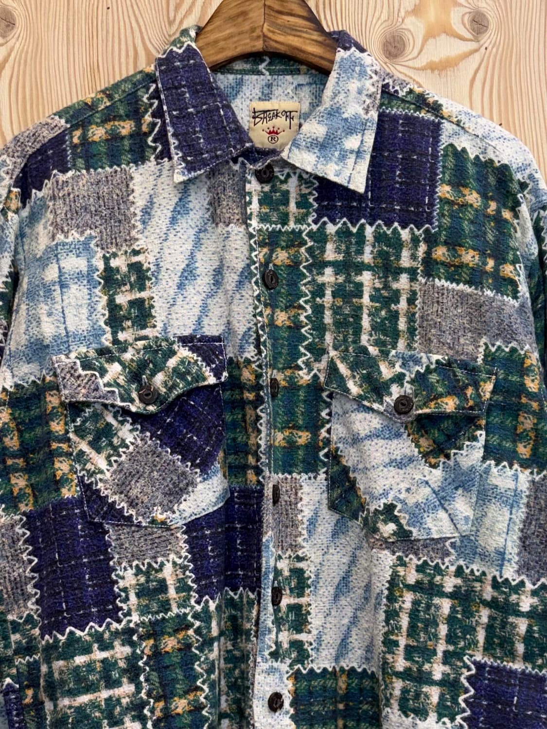 80s Break off 패치워크 셔츠 상품이미지2