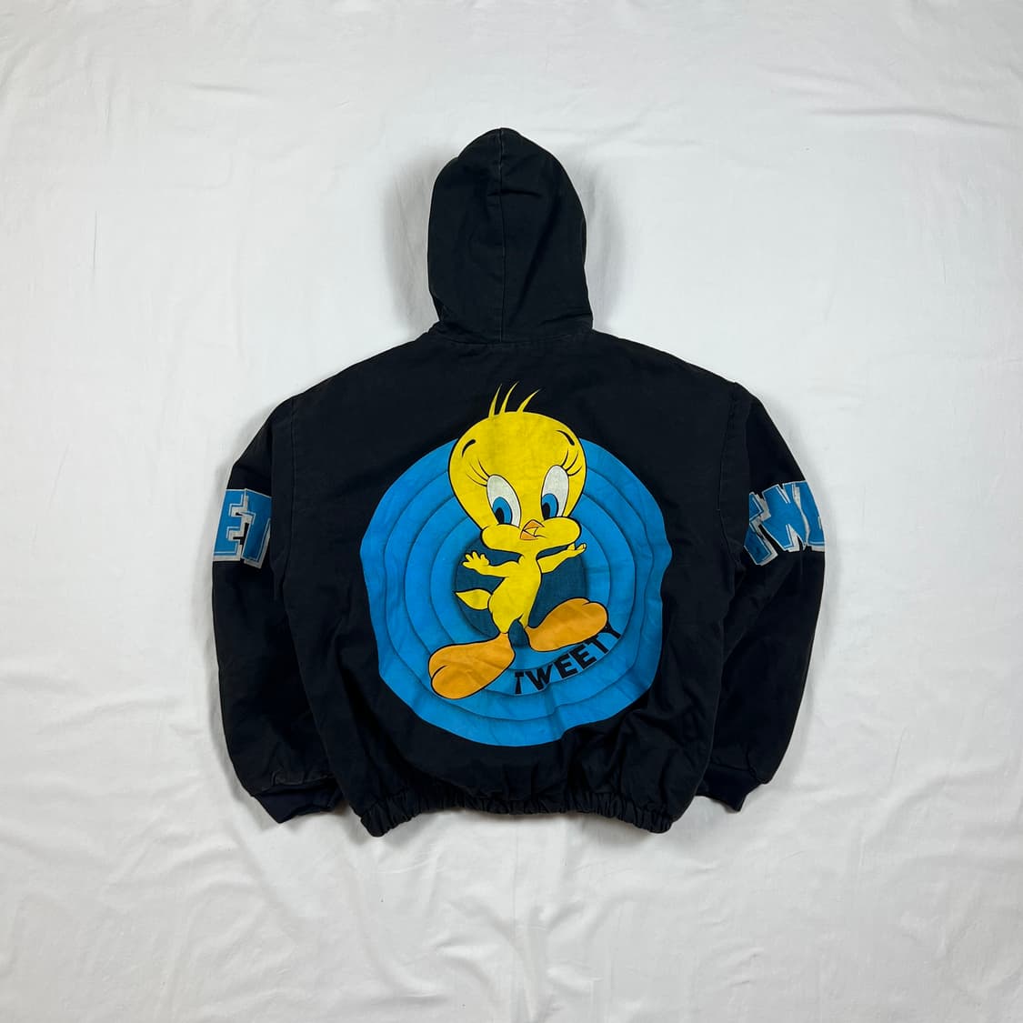 90‘s 루니툰즈 looney tunes 트위티 카툰 후드자켓 상품이미지5