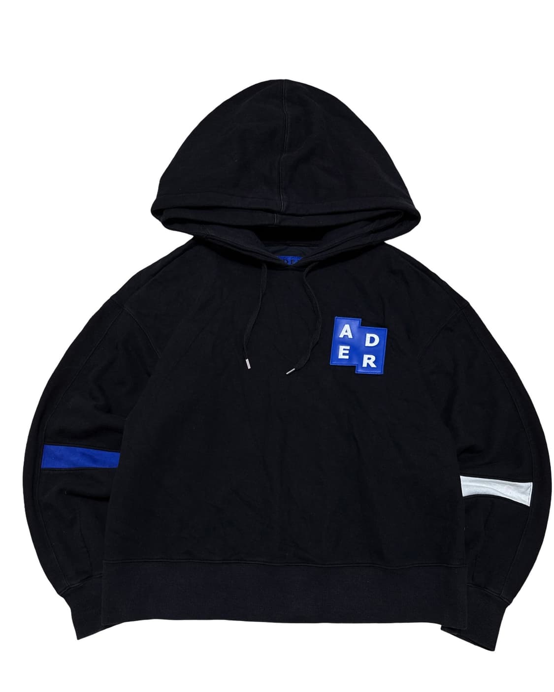 아더에러 테트리스 레더패치 블랙 후드티 상품이미지1