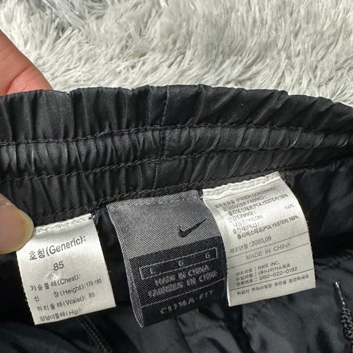 나이키올드스쿨 클리마핏 누빔 트랙팬츠 L 상품이미지6