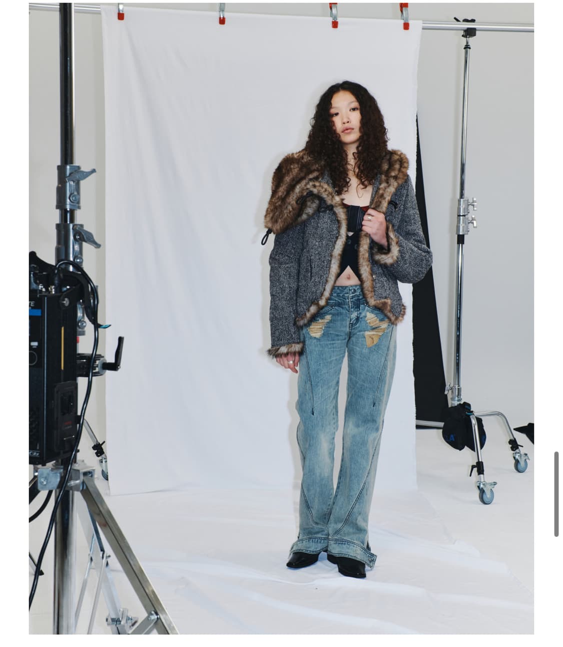 미스치프 퍼자켓 FAUX FUR VESPER JACKET 상품이미지1