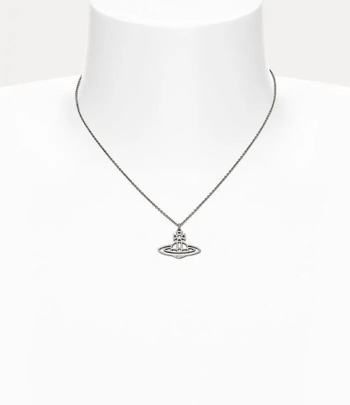 비비안웨스트우드 씬 라인 숏 플랫 오브 펜던트 네크리스 상품이미지10