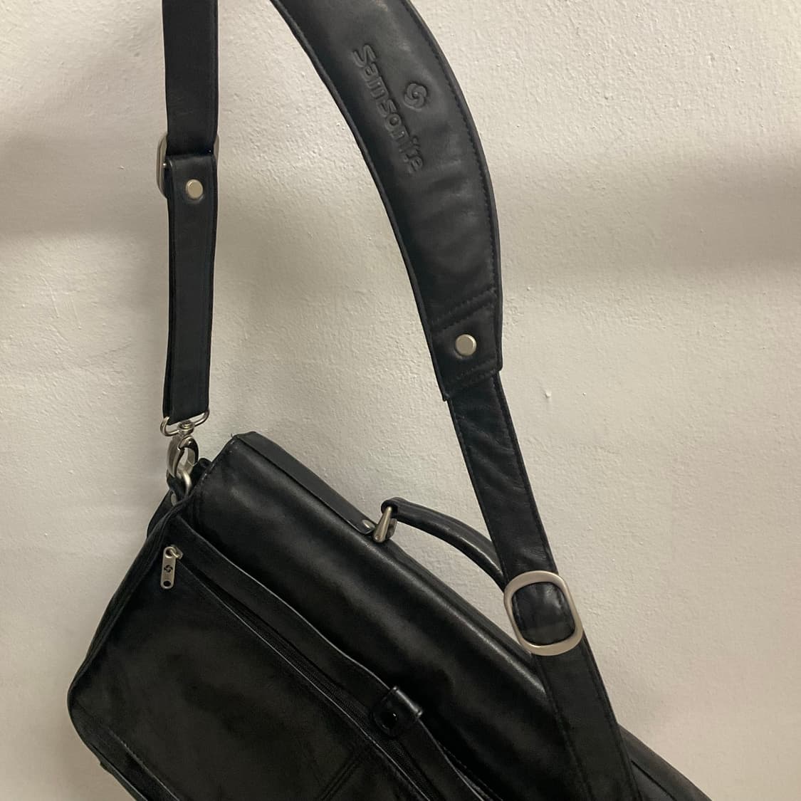 90s 올드 샘소나이트 레더 브리프케이스 상품이미지5