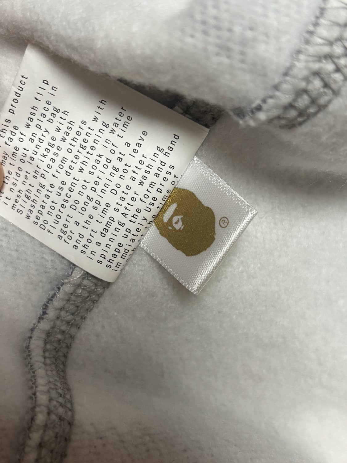 베이프 시티 카모 샤크 풀 집 후드 그레이 상품이미지6