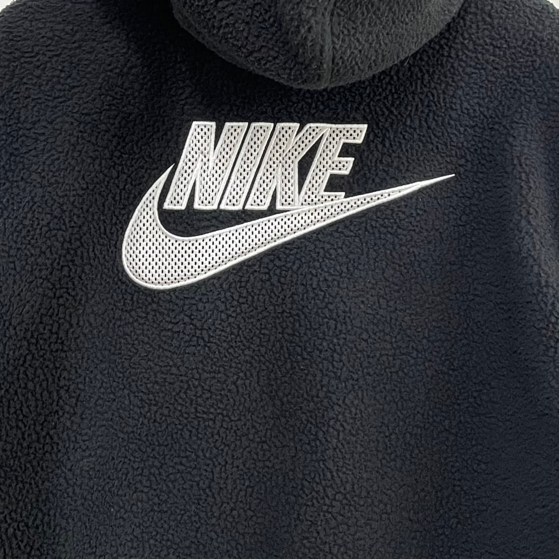 나이키 NSW 뽀글이 후리스 셰르파 풀오버 블랙 후드티 상품이미지5