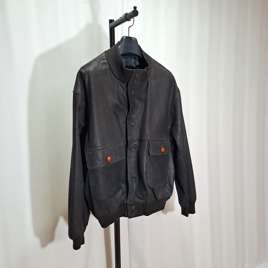 (택포) 메드 인 이태리 A-1 고트스킨 자켓 52 B334 상품이미지3