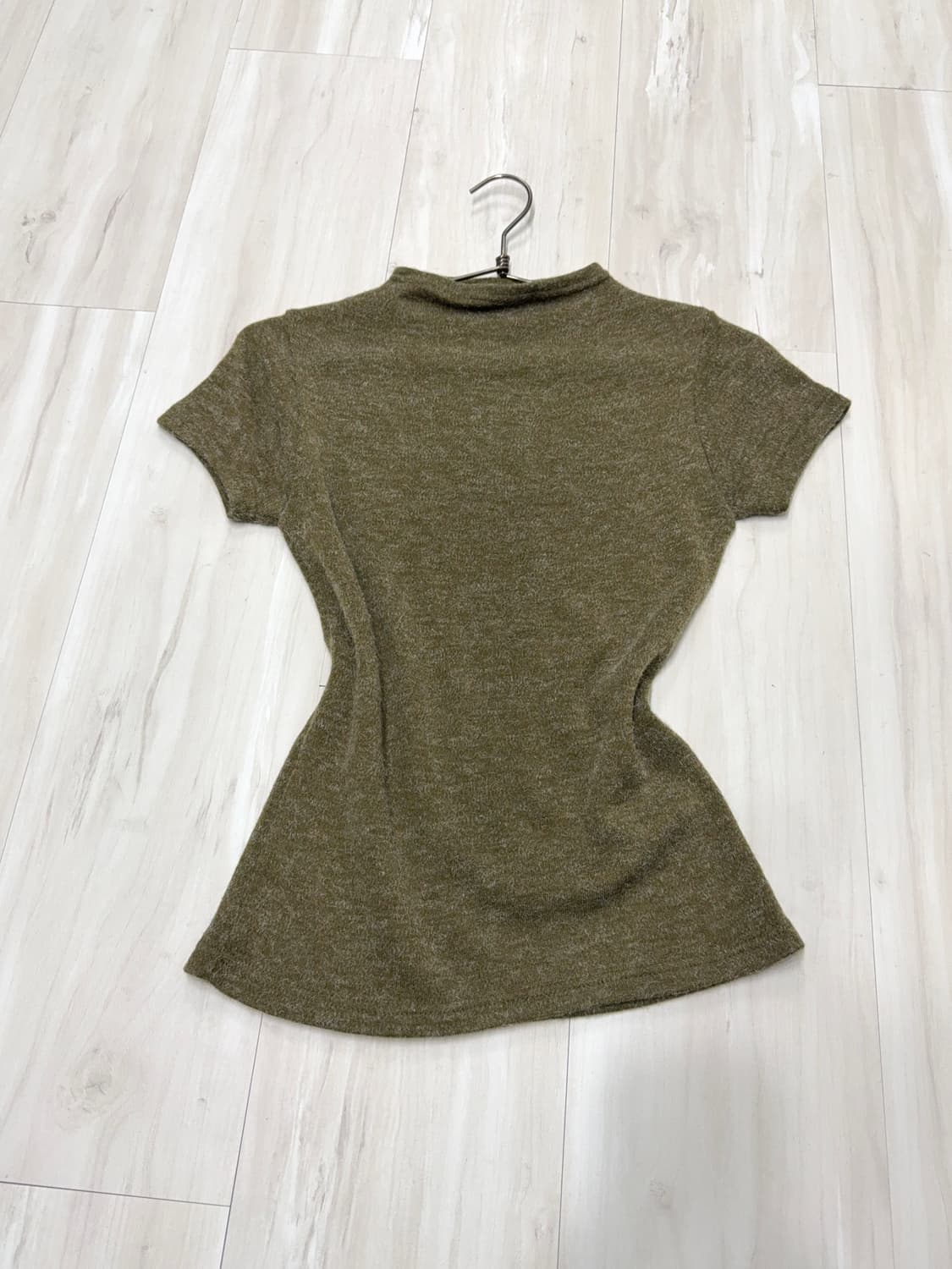 olive half sleeve knit 상품이미지5