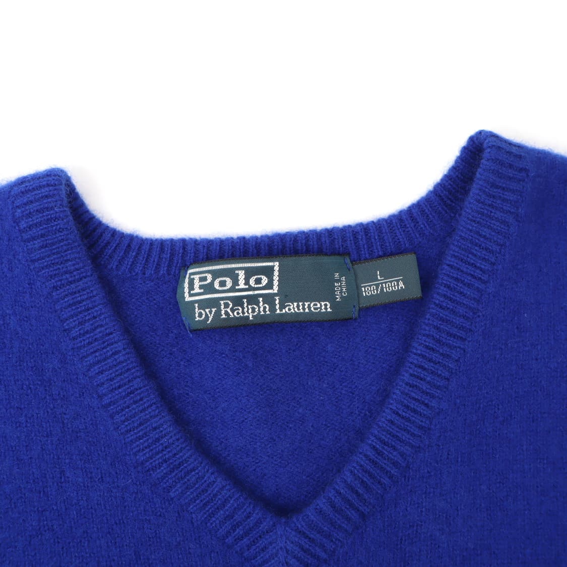 폴로 랄프로렌 블루 울 브이넥 니트 상품이미지8
