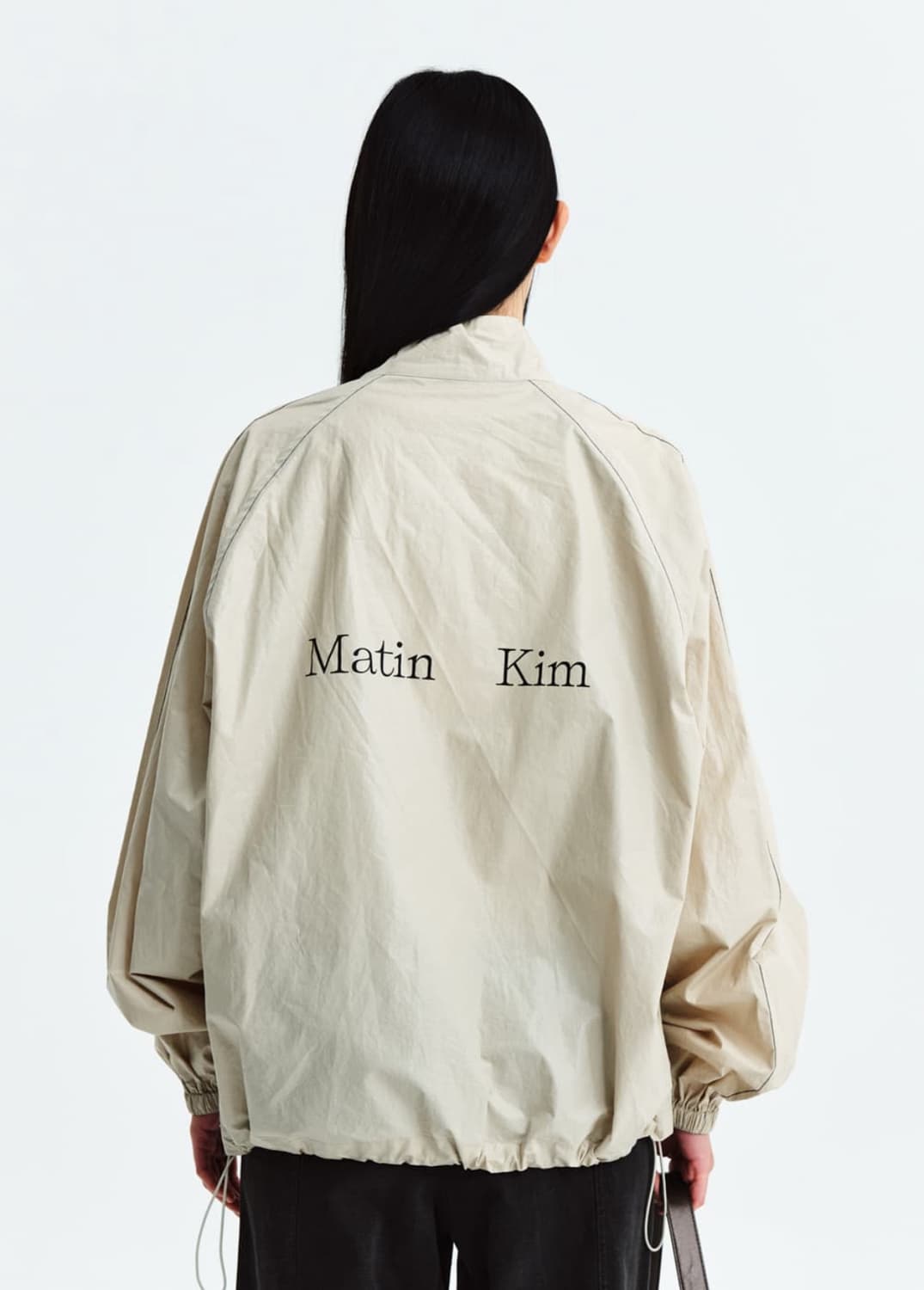 (OS)마뗑킴 22AW 코팅 점퍼 아이보리 상품이미지1